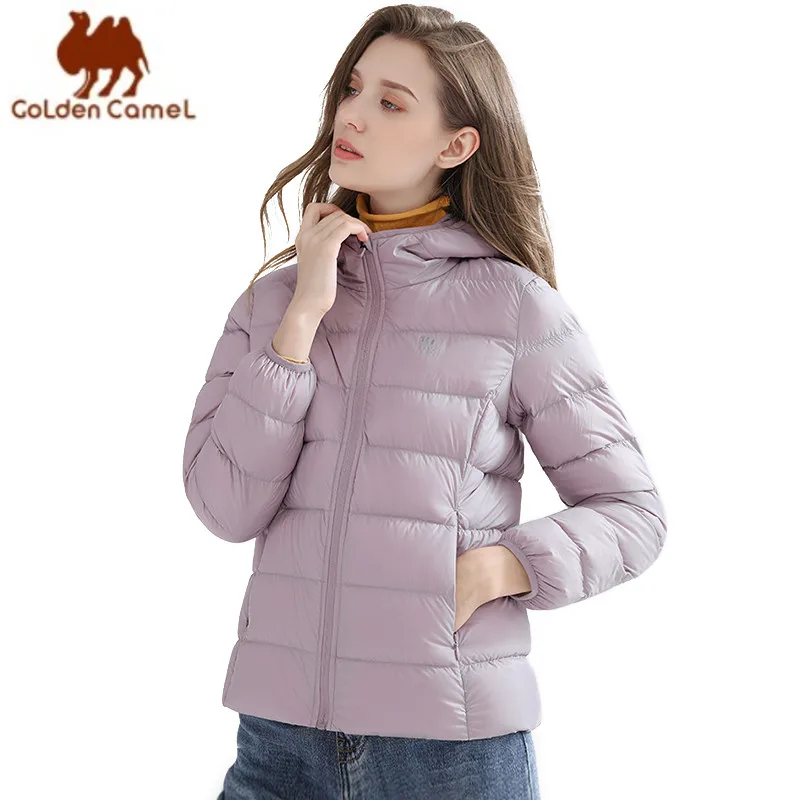 GOLDEN CAMEL Jacket for Women and Men Waterproof Outdoor Warm Duck Down Jacket Hooded Men's Coat Lightweight Windbreakers 2023