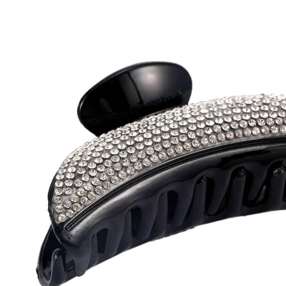 Girls Elegant Large Headwear Hair Clips Hairpin Hair Claw Rhinestones Full Crystals Hair Clamp