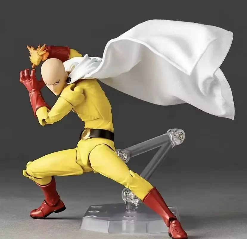 Hot One Punch Man Saitama Revoltech Amazing Yamaguchi Action Figure, In Stock Anime Collectible Model Toy, Perfect Gift In Stock