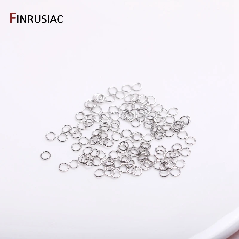 200pcs/lot 3mm 18K Gold Plated Stainless Steel Jump Rings Connections Rings DIY Jewelry Making Supplies Accessories Wholesale