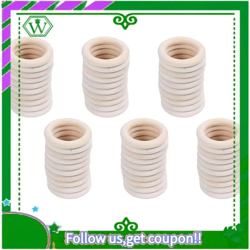 

A18P-4X Кольца из натурального дерева, диаметр 50 мм