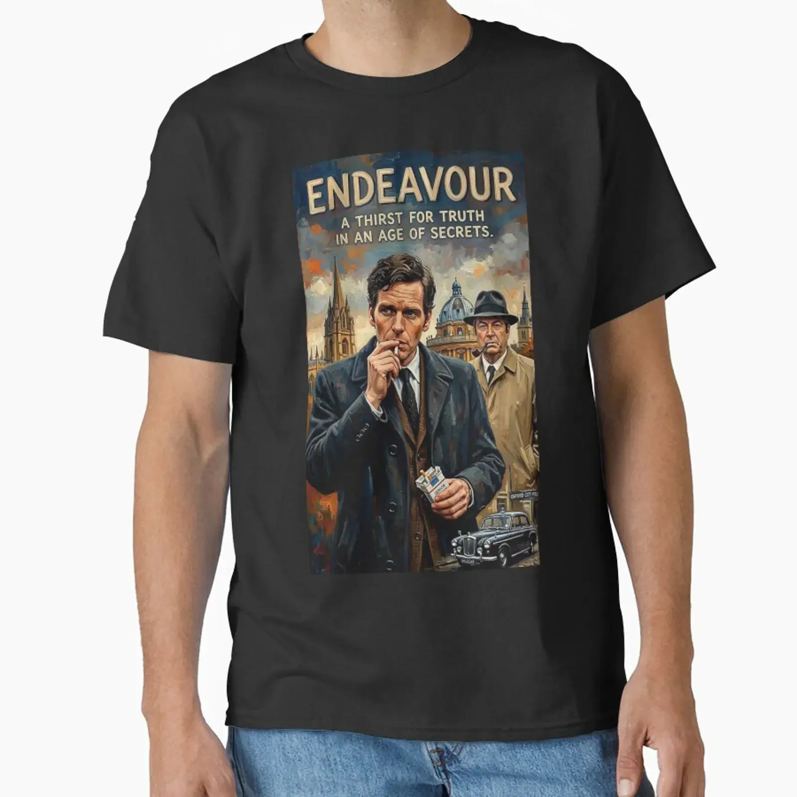 Endeavour A Thirst for Truth, conçu et vendu par Art's Diner, haut décontracté vintage délavé pour un usage quotidien, extensible, pour homme