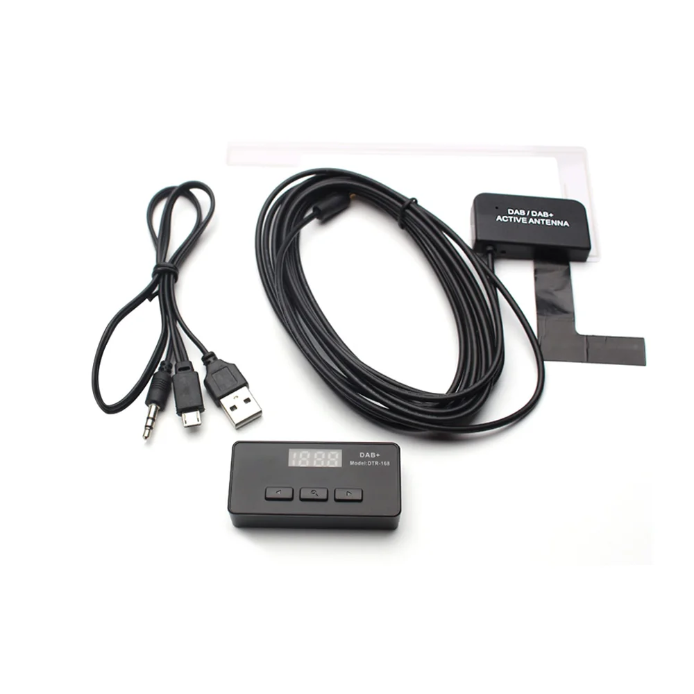 Antenne DAB + FM, sortie AUX avec adaptateur USB, autoradio européenne DAB Android, récepteur stéréo GPS pour accessoires universels de voiture