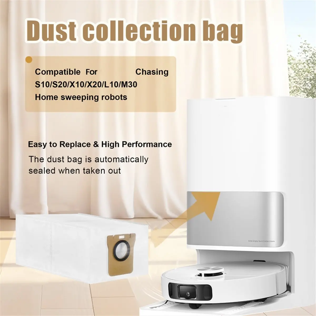 Dust Bag for Robot Vacuum X20 Plus X20 Max X20 Pro X10+ S10+ S20+ for L10s Ultra L20 Ultra L30 Ultra
