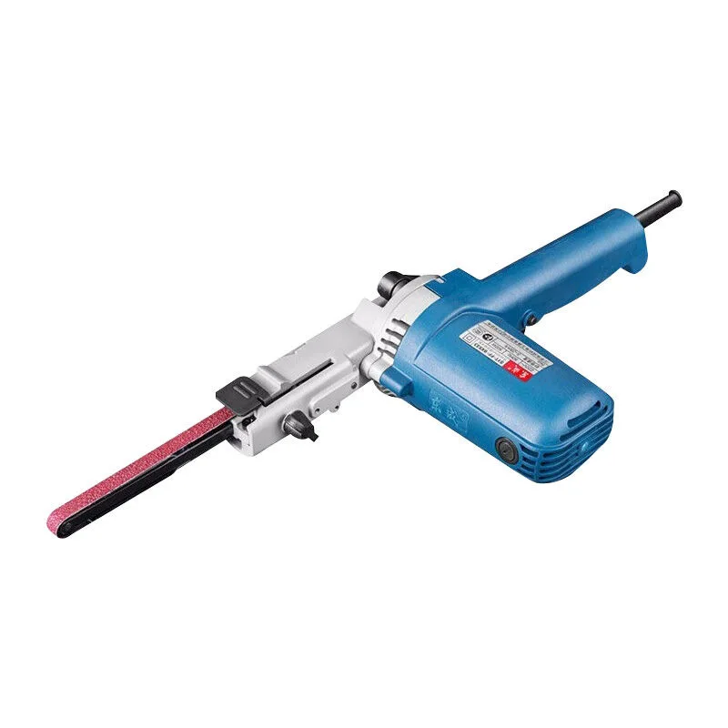 Mini Lixadeira de Fita Lixa Moedor Máquina Moagem Portátil Polimento Metal Espaço Estreito Lixar Cinto Máquina 9*533 mm