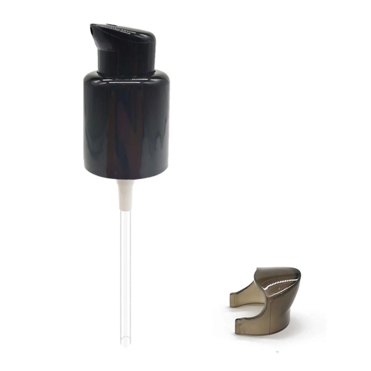 10 ชิ้น ปั๊มรองพื้นพลาสติกสีดำสำหรับเปลี่ยน ใช้สำหรับเครื่องสำอางเหลว สำหรับผลิตภัณฑ์ความงาม