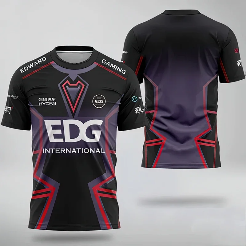 

New Arrive Valorant E-sports Competition EDG Club Uniform VCT Training Jersey Sports Short-sleeved T-shirt with Customizable ID