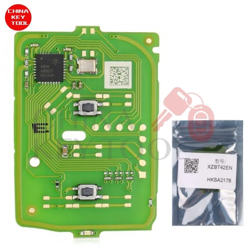 1PCS XHORSE XZBT42EN 2 Button For Honda Remote PCB With Key Shell