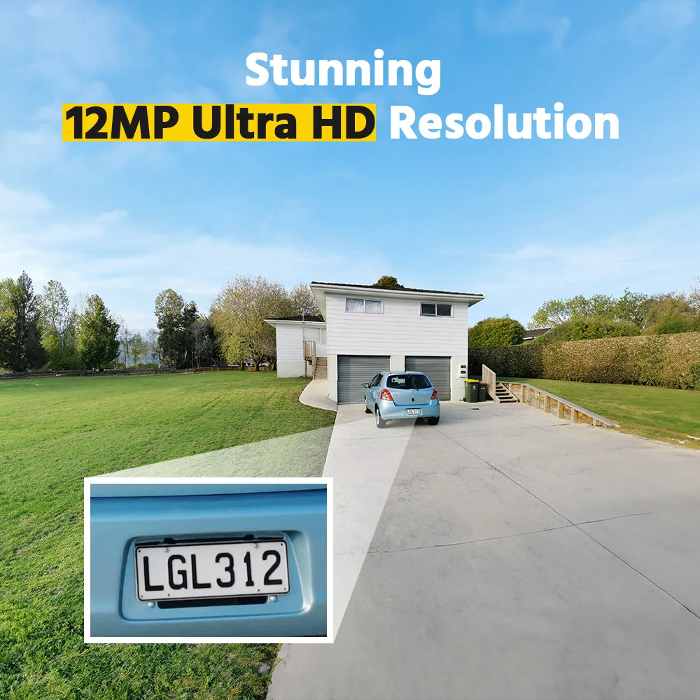 ANNKE 16CH 12MP POE NVR H.265+ Motion Detection Network Video Recorder 2SATA MAX 8TB Smart Playback NVR Recorder