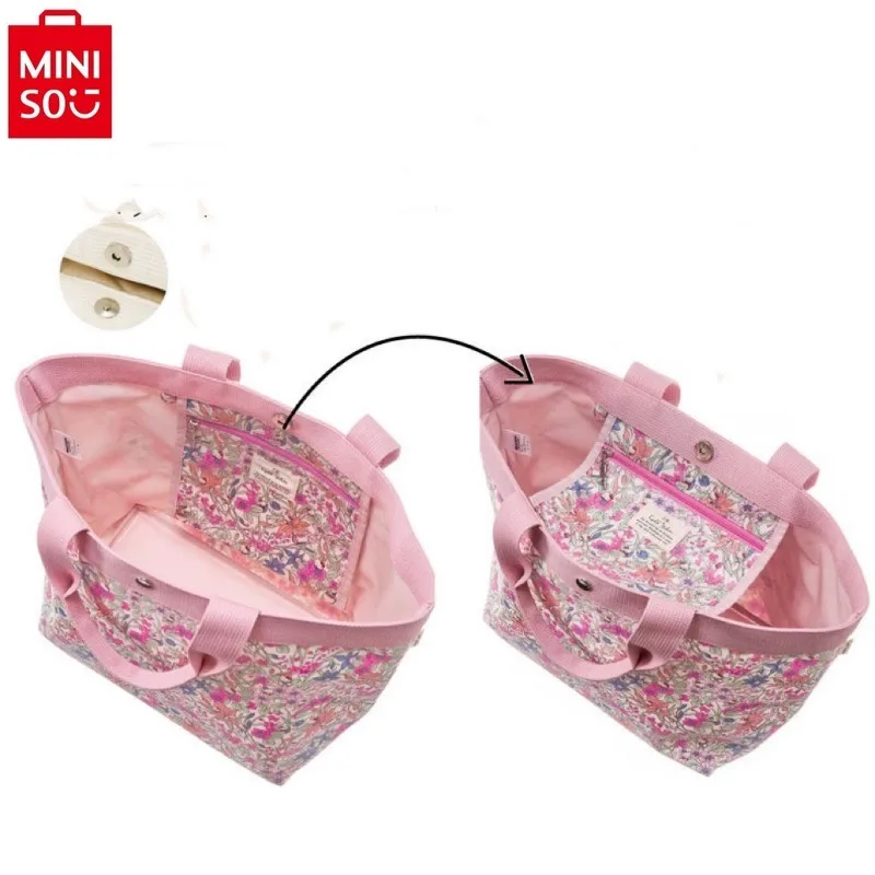 MINISO-Sac fourre-tout Oxford Spinning de grande capacité pour femme, frais et polyvalent, à la mode et de haute qualité, 2024