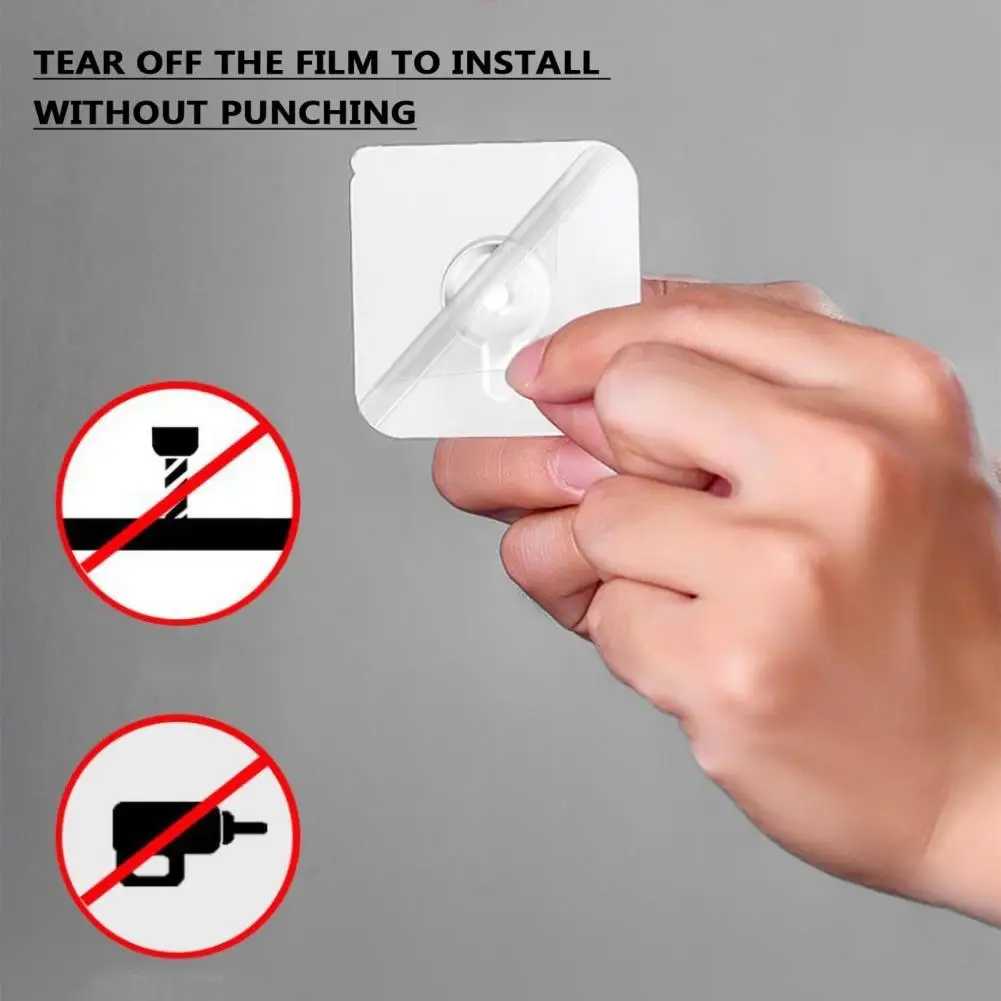 Self-adhesive Wall Hooks Clock Hanging Hooks 20pcs Heavy Duty Adhesive Wall Hooks Set No Drill Screw-free Hangers for Photo