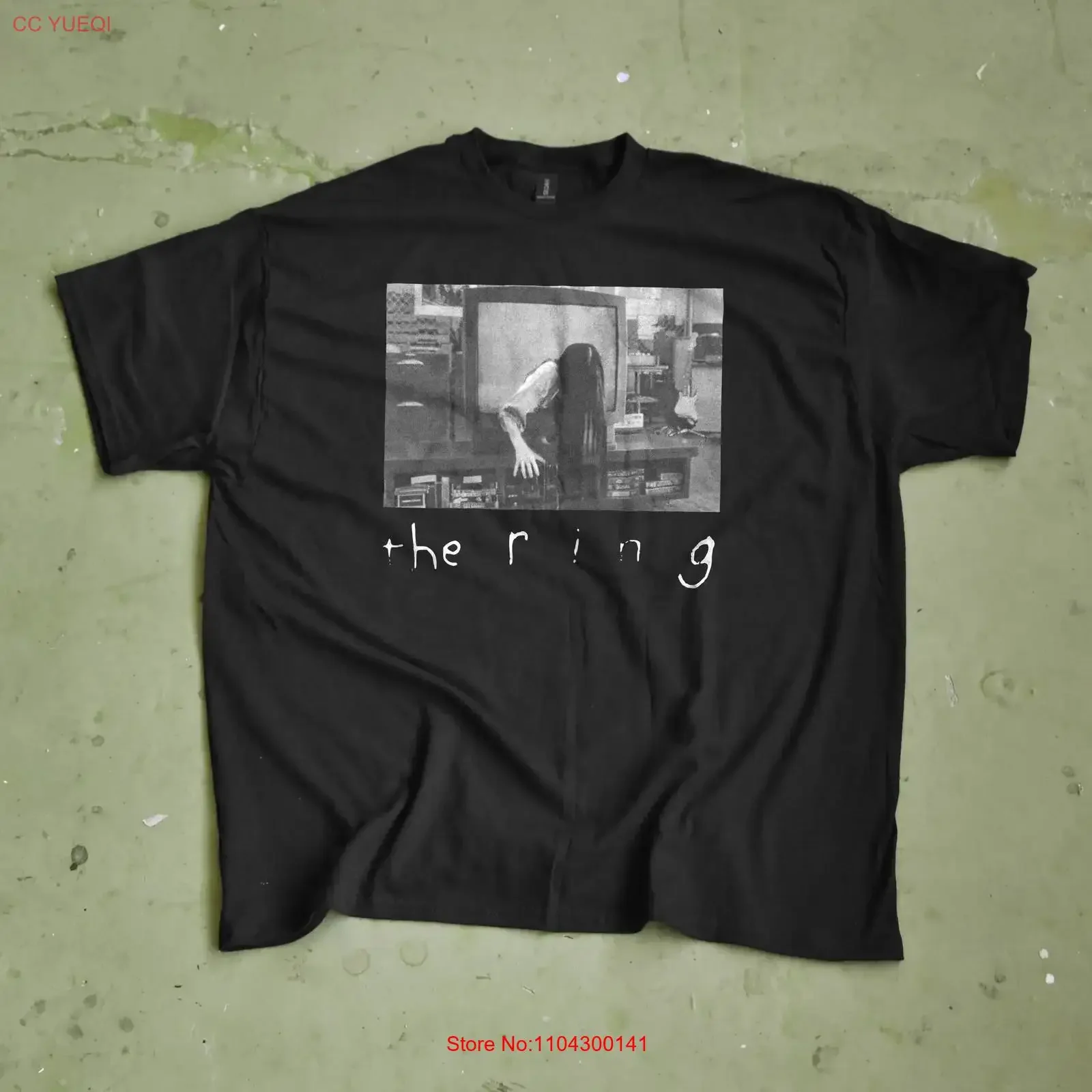 The Ring T Shirt Japanese Horror Movie Scary Film CulT J vintage Washed Slightly Stretched homme Versatile Comfortable Casual