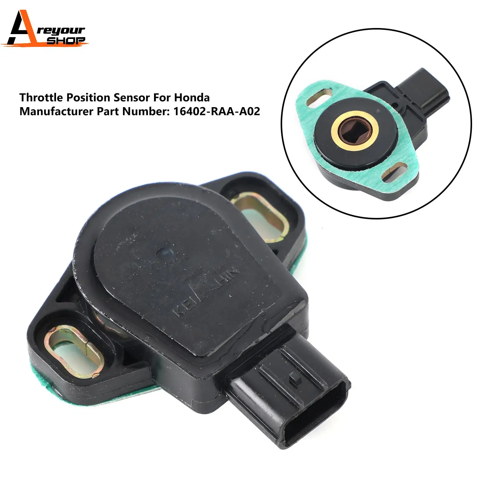 Areyourshop Throttle Position Sensor TPS For Honda Accord 2.4L 2003-2005 16402-RAA-A02  Car Auto Parts