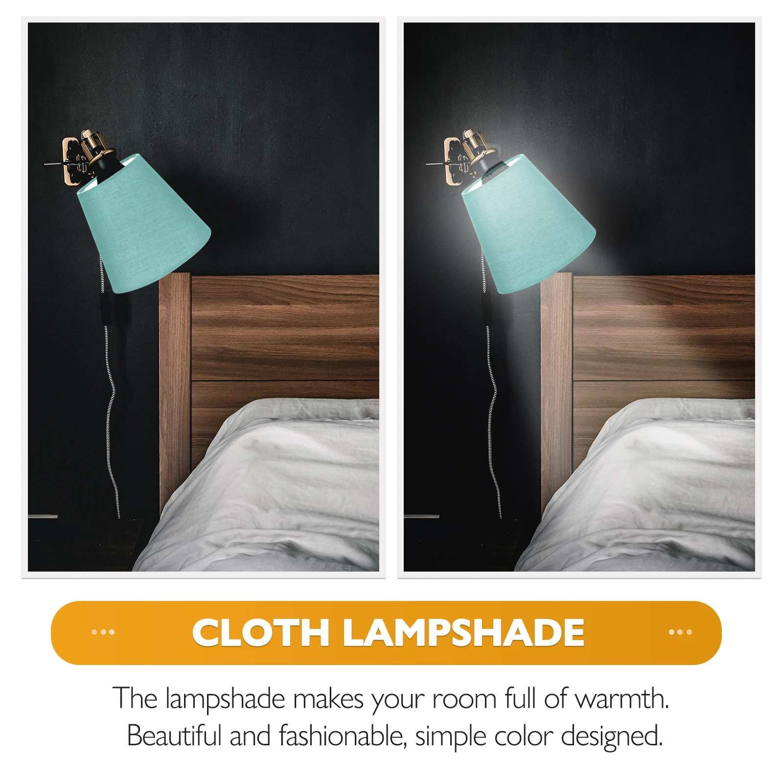 Cloth Lamp Shade Fabric Lampshade Pendant Light Cover Chandelier Accessory Lighting Accessories Bedroom Living Room Lampshade