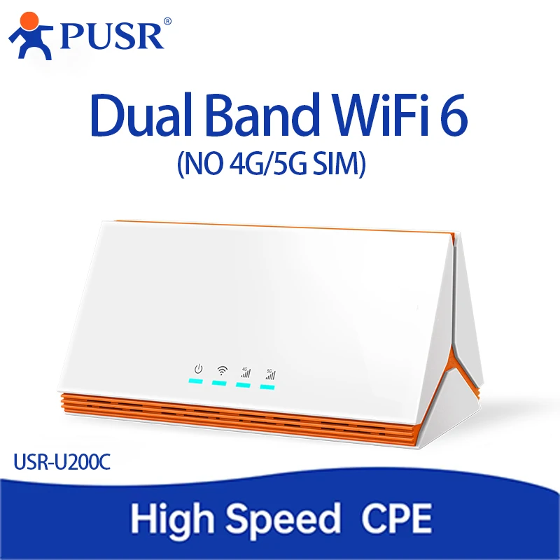 PUSR Global ثنائي النطاق WiFi6 AX3000 CPE فتحة توجيه 4 منافذ جيجابت إيثرنت 1WAN 3 LAN QoS & VPN FWA تجاري/منزلي CPE U200C #2