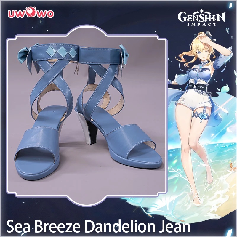 

UWOWO Game Genshin Impact Jean Cosplay Shoes Summer Outfit Sea Breeze Dandelion