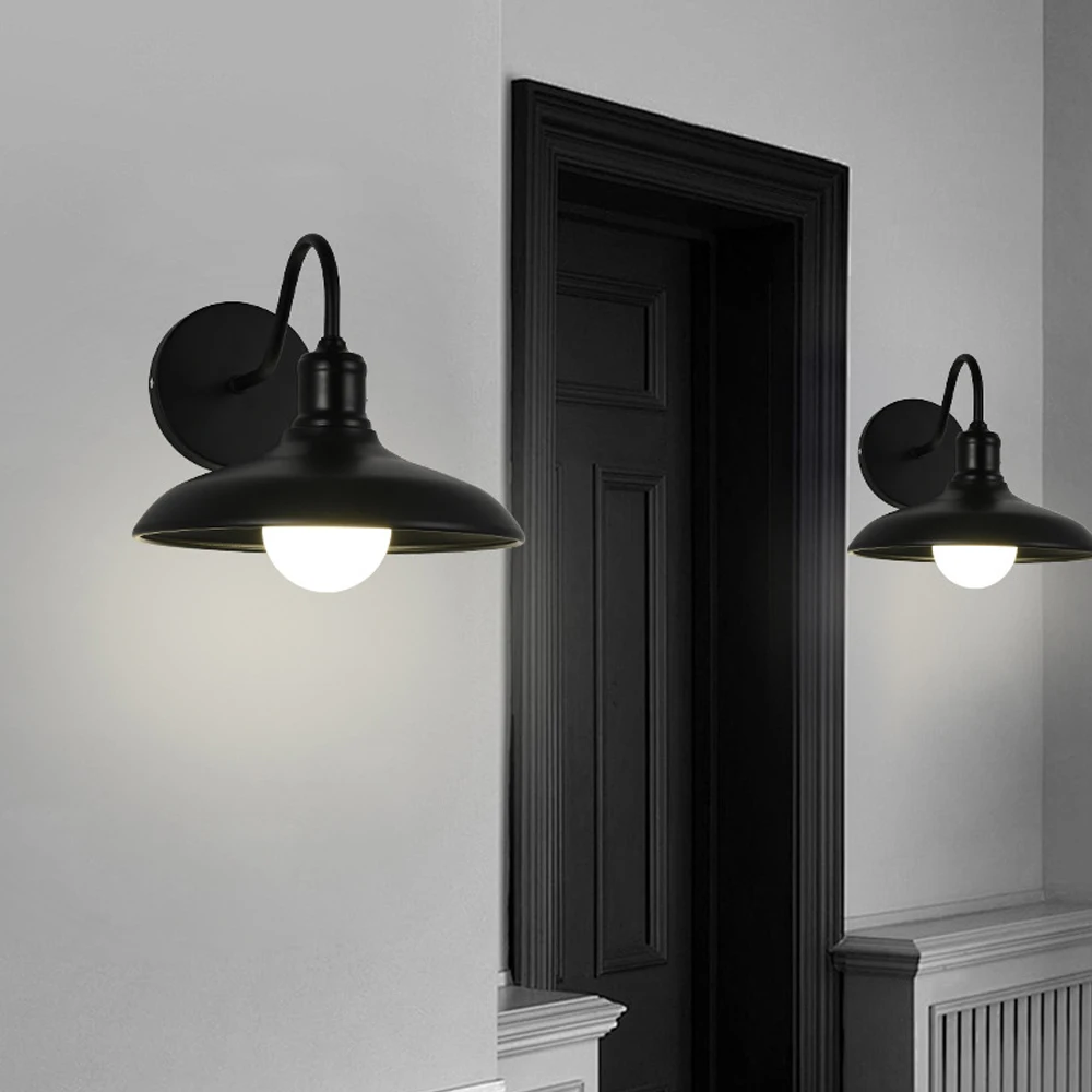 

Американский Ретро Лофт Настенный Светильник Промышленный Настенный Светильник Ресторан Проход Гостиная Бар Коридор Спальня Внутреннее Освещение Бра E27