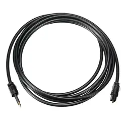 3.5mm Plug to Toslink Audio Cable Digital SPDIF Optical Fiber Cord Gold Plated For Speaker Blu-ray Player Xbox Power Amplifier