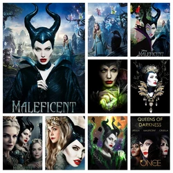 Angelina Jolie Disney Maleficent Diamond Painting Art Darkness Queen Evil Movie Embroidery Cross Stitch Handicraft Gift For Fun