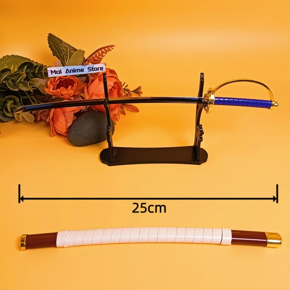 10 بوصة الصلب رورونوا زورو كاتانا الحديد النينجا سكين حجم اليابانية كاتانا الأصلي المعادن أنيمي فيستا السيف الساموراي صابر لعبة هدية