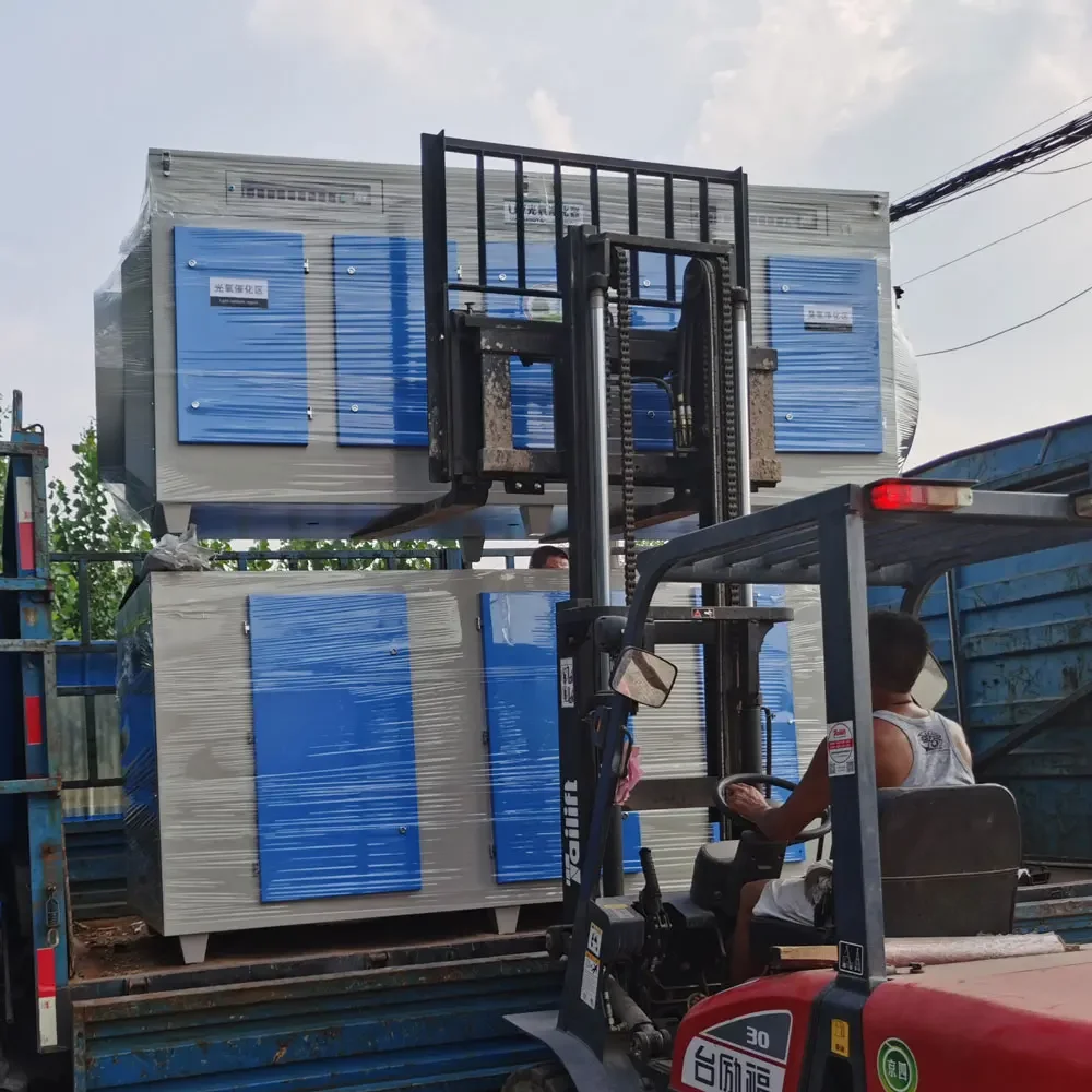 High-ozone Uv Ultraviolet Kitchen Esp Oil Fume Purifier For Barbecue With Activated Carbon