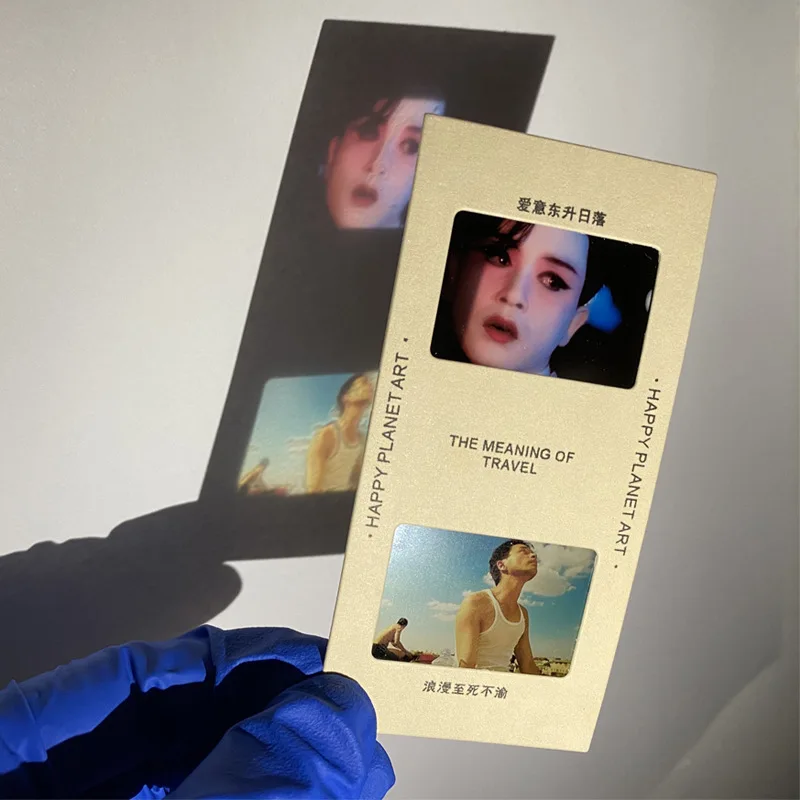 Customized. Vintage Film Bookmark Translucent Mingxin Photo Reversed Picture Couple Projection Truck Customized Ma