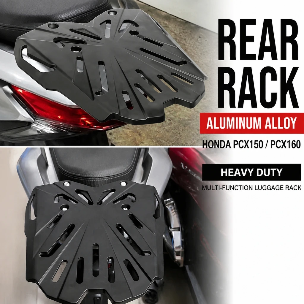 Motorcycle Rear Luggage Shelf Tail Box Mount Holder Non-Destructive Installation for PCX150 PCX160 Modified Accessories