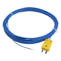 FTARW02 K type 10m PTEE cable wire head plug connection thermocouple temperature sensor