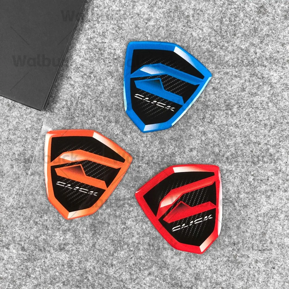 3D Epoxy Resin Emblem Motorcycle Reflective Sticker Refit Body Fairing Decor Decal Waterproof For Click 125i 160 click 125i 150i