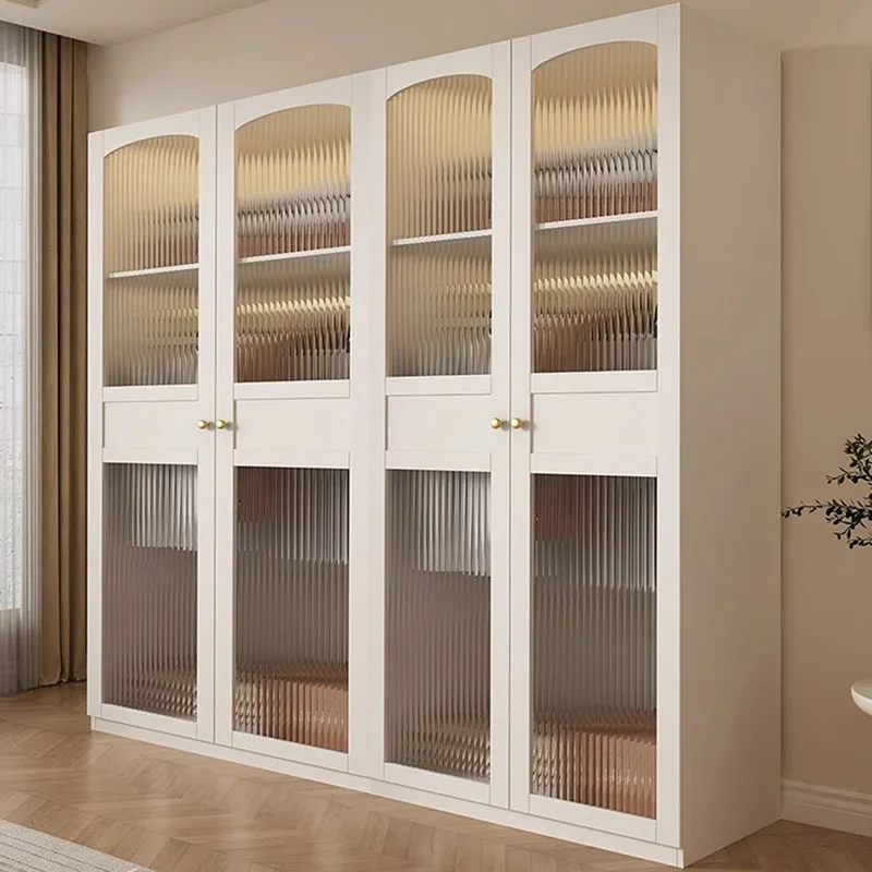 

New Luxury Modern Wardrobe Bedroom European Clothes Storage Wardrobe Wooden Organization Ropero Armable De Ropa Home Furniture