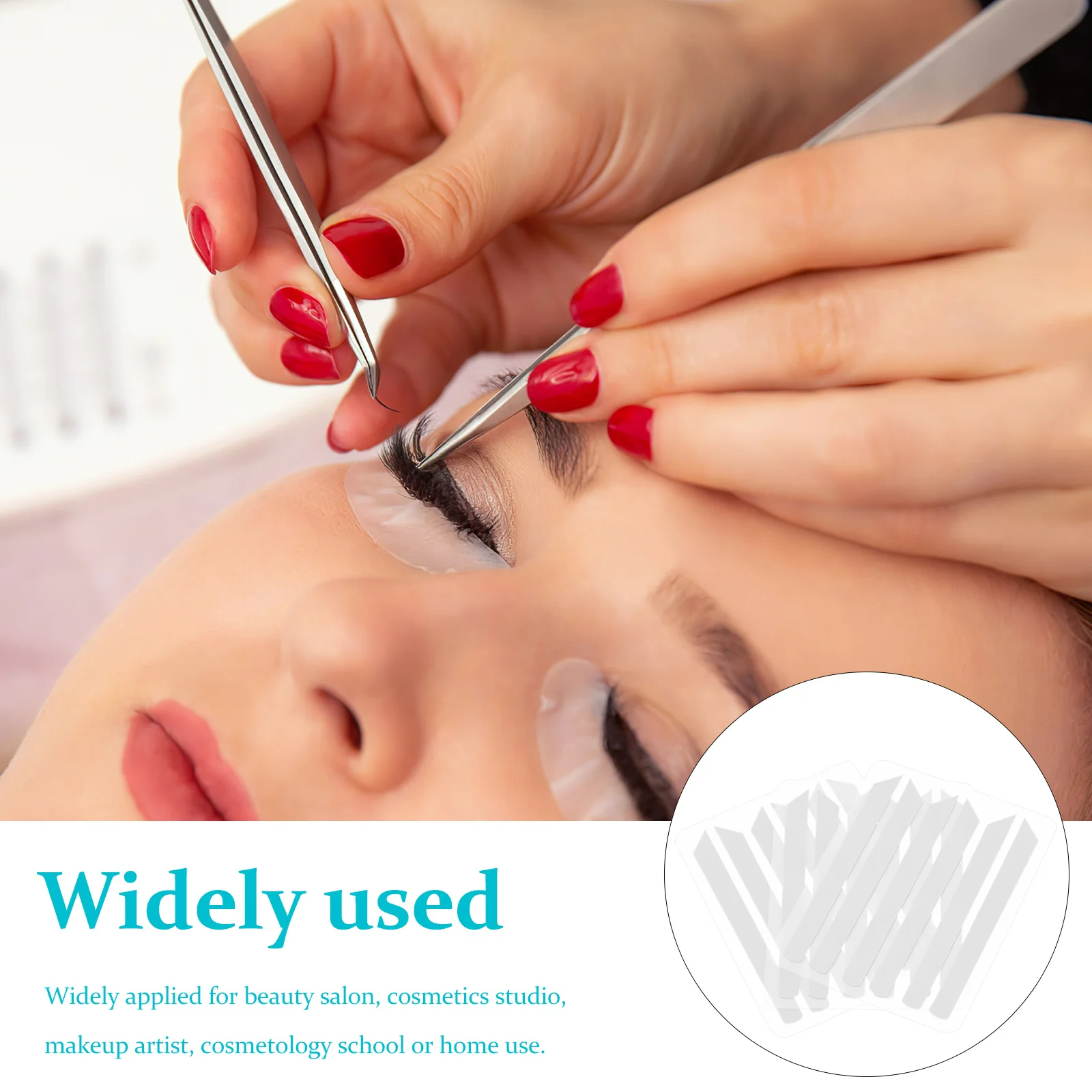 

3 Sheets Eyelash Perm Pads Reusable Silicone Lifting Pads for Professional Beauty Salon and Home Use Silicone Lash Lifting Rods