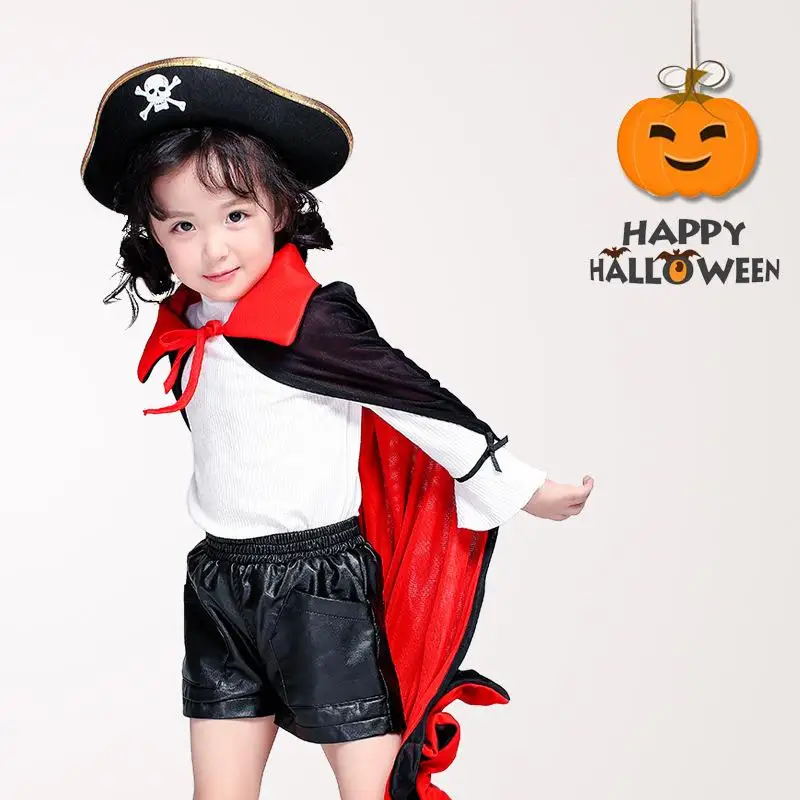 

Хэллоуин Косплей Карибский пират Ja Sparrow Взрослый детский халат Бога Смерти Костюм для выступлений Нейлоновый материал Традиция...