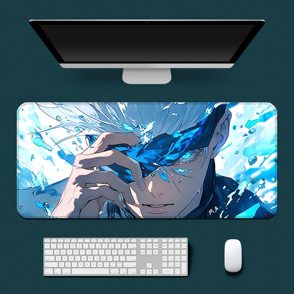 Jujutsu Kaisen Satoru Gojo Mousepad HD Printing Computer Gamers Locking Edge Non-slip Mouse Pad XXL90x40cm Keyboard PC Desk Pad