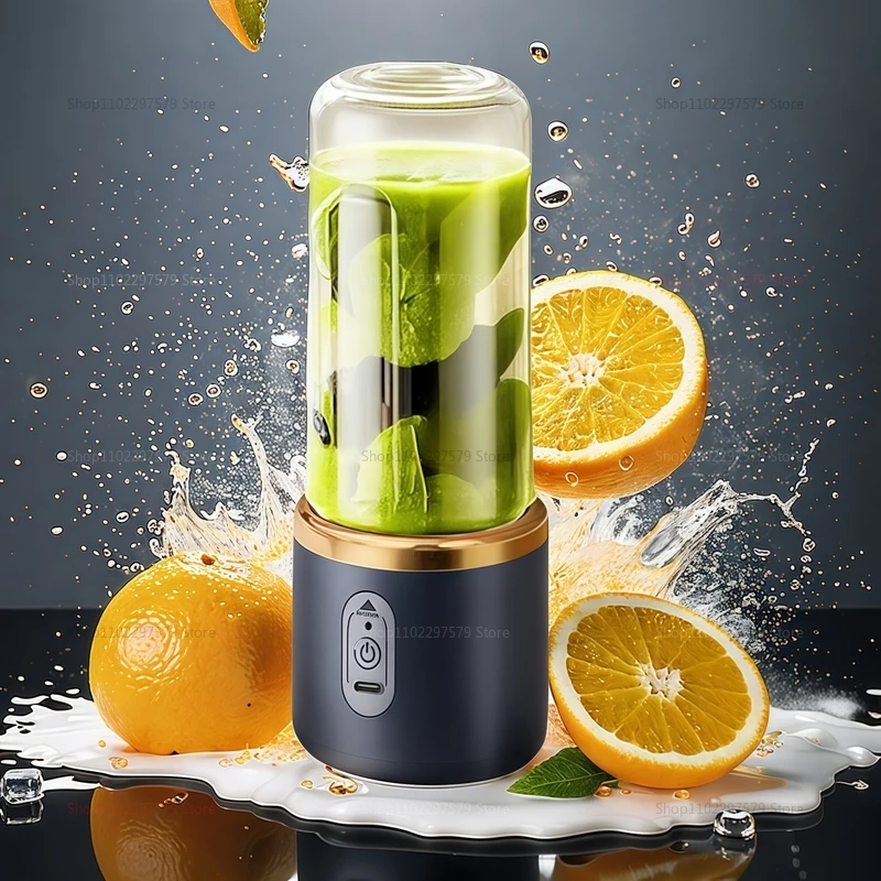 عصارة كهربائية محمولة خلاط فواكه طازجة 400 مللي متعددة الوظائف USB قابلة للشحن يهز خلاط عصائر كوب خلط خارجي