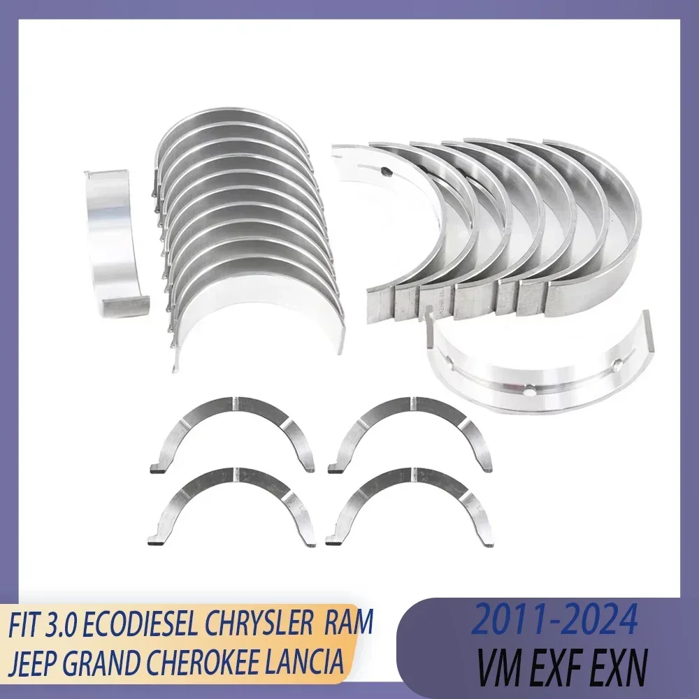 STD VM EXF EXN Eco- Diesel Thrust Washer Main Connecting Rod Bearing Fit 11-23 3.0 L For CHRYSLER JEEP GRAND CHEROKEE LANCIA RAM