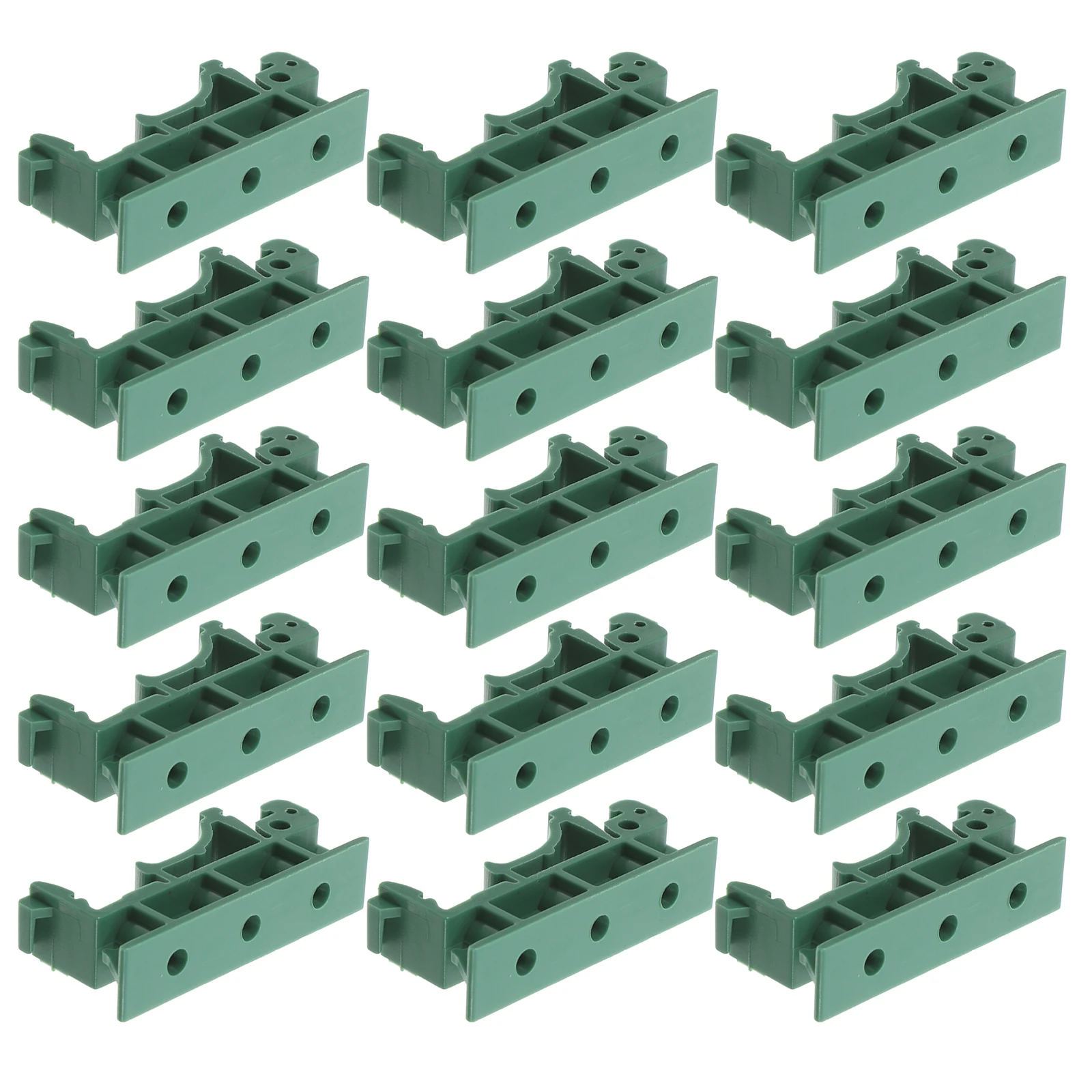 

20pcs Rail Buckle Din Brackets Din Rail Fasten Clip Mounting Clips Plastic Adapter Electrical niture Mechanical Hardware