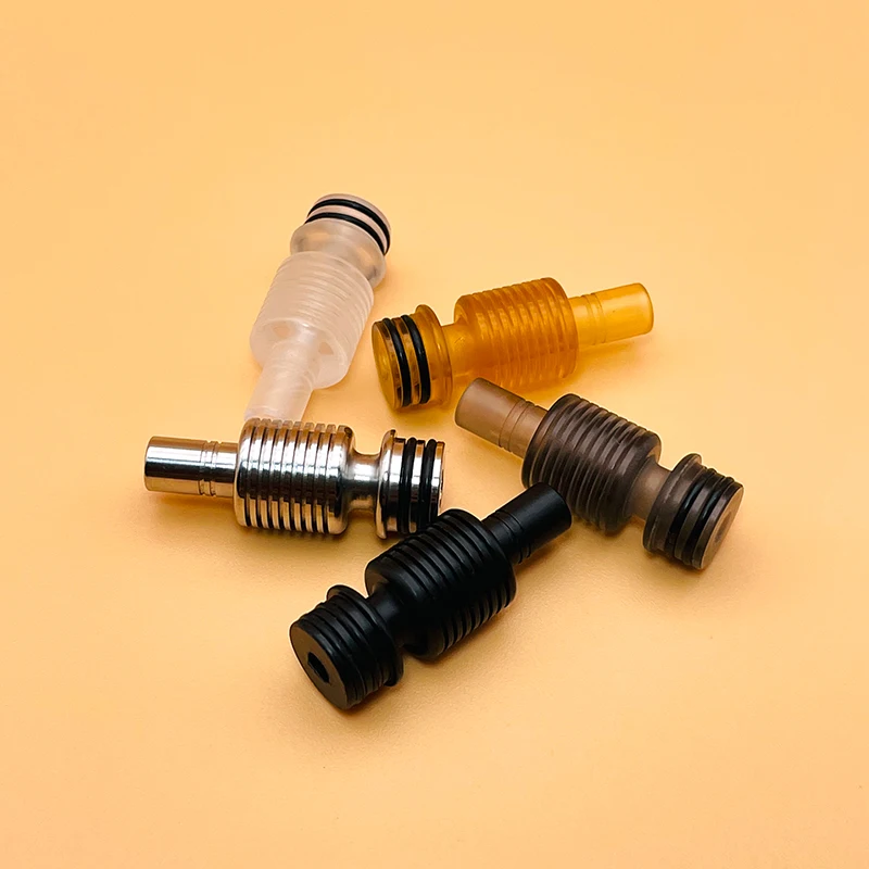 Boquilla de goteo larga DSX 510 mtl 316ss pc material pom resistente al calor para flash e vapor rta, atomizador de tanque, accesorio para vapeo