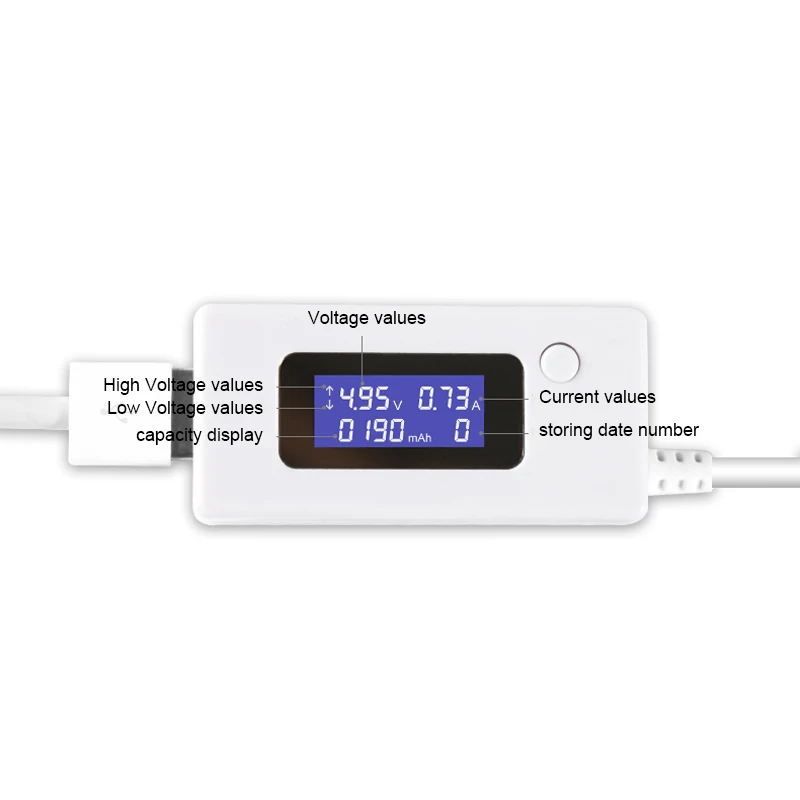 Зарядное устройство USB Doctor 3 в 1, устройство для измерения яркости аккумулятора, белое измерительное устройство