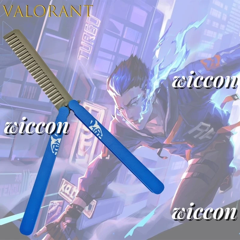 [JuneOnline] BVALORANT Yoru Kunai peine Cosplay accesorio para el cabello Anime elegante accesorio disfraz mariposa peine cuchillo juego Cos