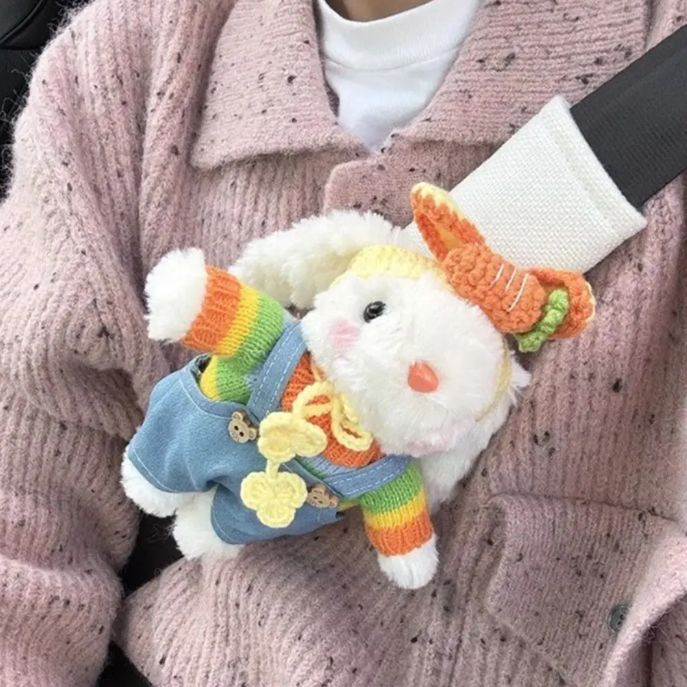 Cartoon Car Seat Belt Cover Anti Slip Long-eared Rabbit Shoulder Pad Cover Soft Anti-Pinch Cute Rabbit Car Seat Belt