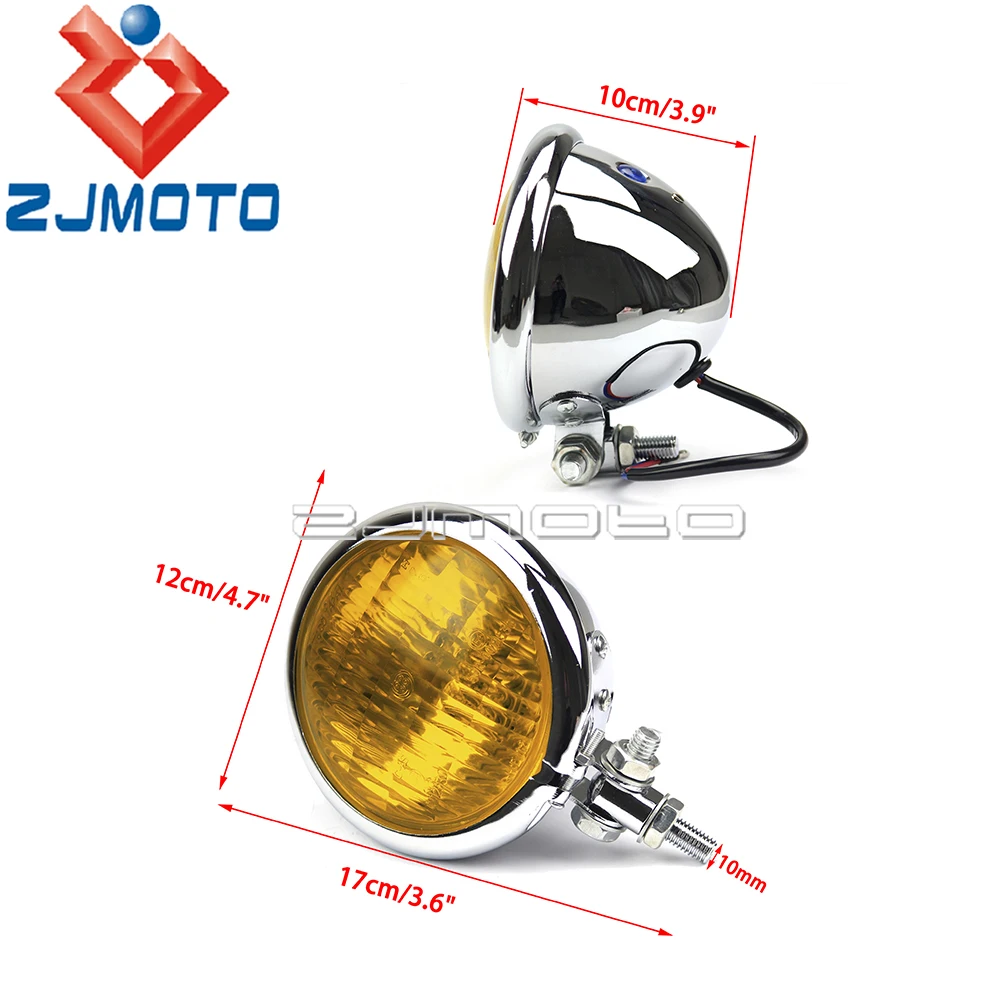 Chrome Motorcycle Custom Vintage 4.5