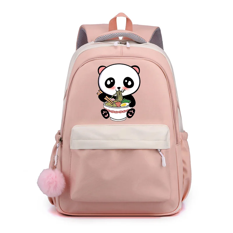 Cute Cartoon Panda Backpack Teenage School Backpack Cute Panda Backpack Large Capacity Laptop Backpack Casual Backpacks