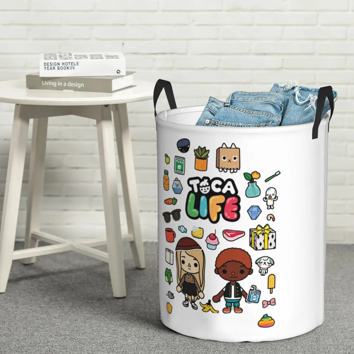 Cesto de Ropa Plegable Toca Boca, Cesto de Lavandería Grande, Cesto de Lavado para Niños, Organizador del Hogar