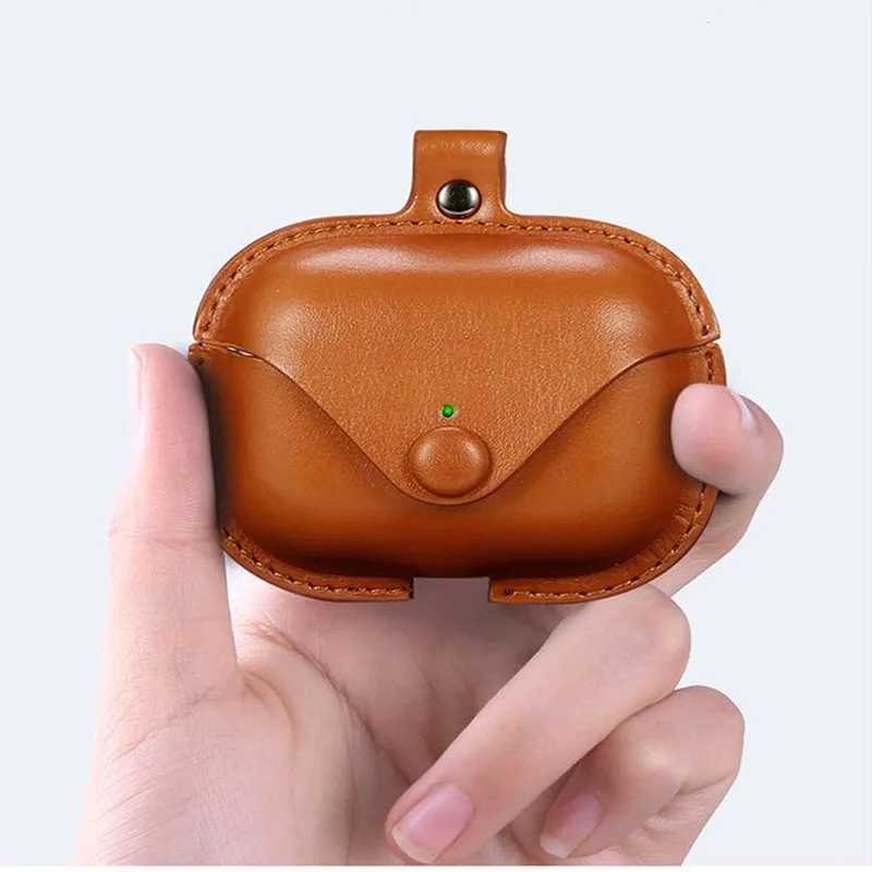 3D New Leather case For Airpods pro 2nd shockproof Anti drop and anti scratch with keychain leather cases For Airpods 1 2 pro 3