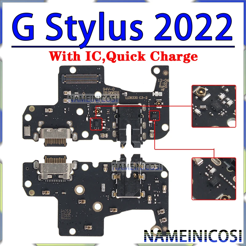 Usb Dock Charger for Motorola Moto Connector Ports G Stylus  5G Plus Fast Play Power 2020 2021 2022 Charging Board Module Flex