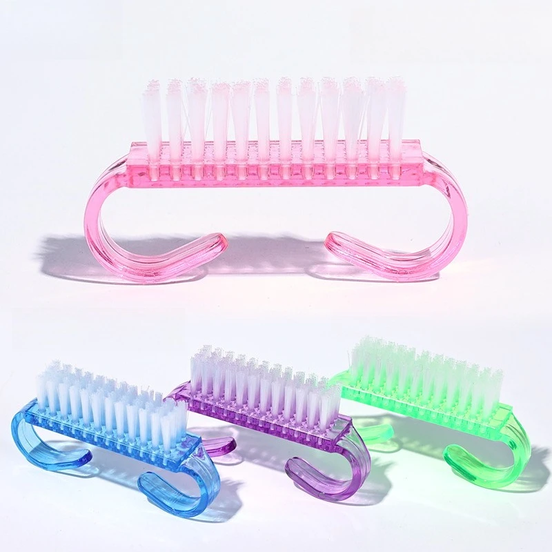 Mini Nail Dust Cleaning Brush Soft Ox Horn Manicure Brush Portable Professional Nail Art Salon Tools
