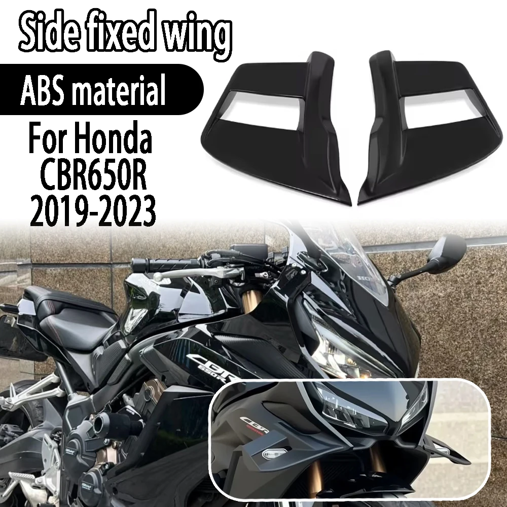 

For Honda CBR650R CBR 650R cbr650r cb650 2019-2023 2022 2021 2020 Motorcycle side spoiler fixed wing aerodynamic wing fixed wing