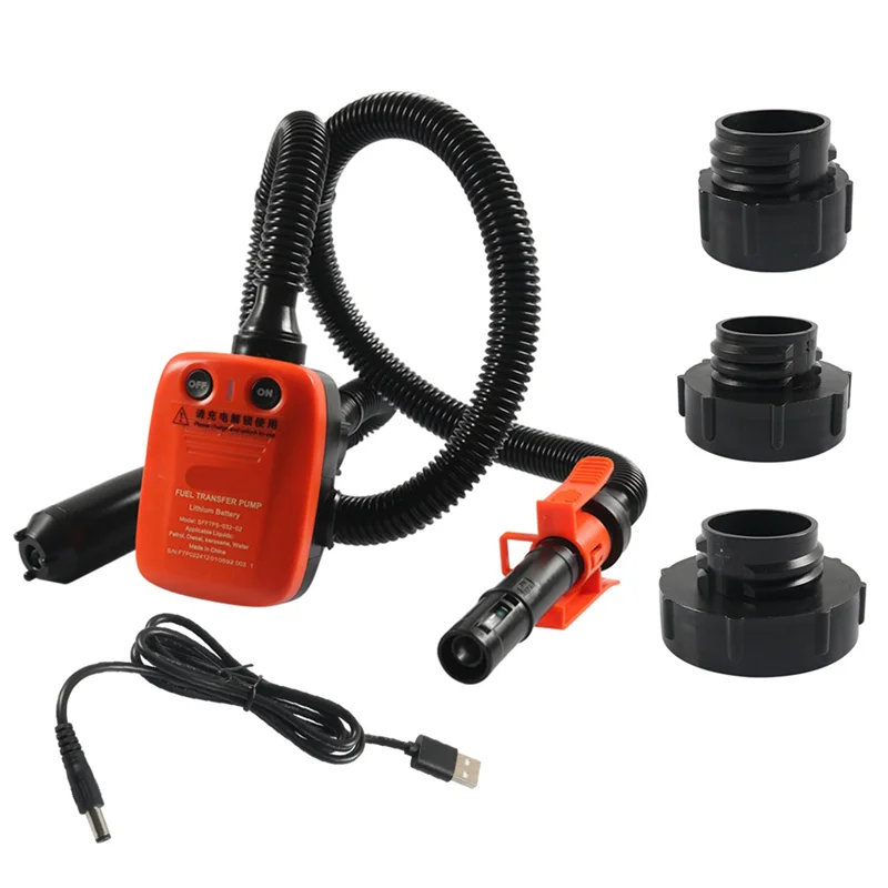

AT92-Car Fuel Transfer Pump Oil Water Fuel Transfer Accessories With Auto-Stop Sensor Leak Protection