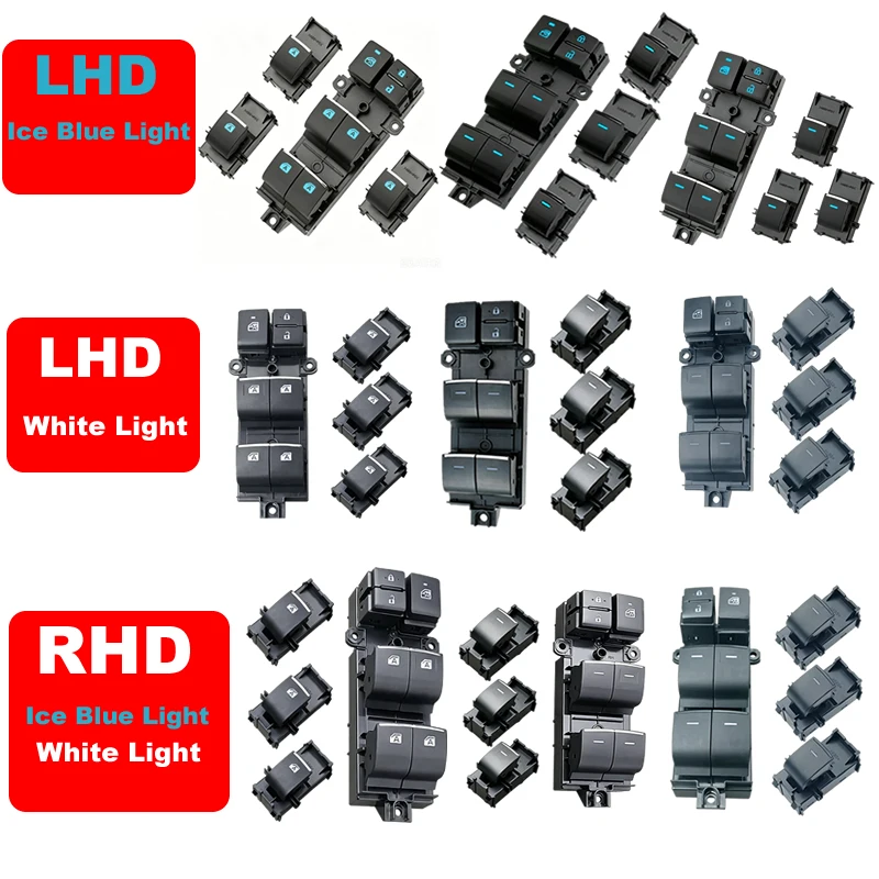 

RHD LHD Lighted LED Power Single Window Switch For Toyota RAV4 RAV 4 XA50 C-HR 2019-2021 HYBRID 2020 Yaris Cross 2022 Corolla