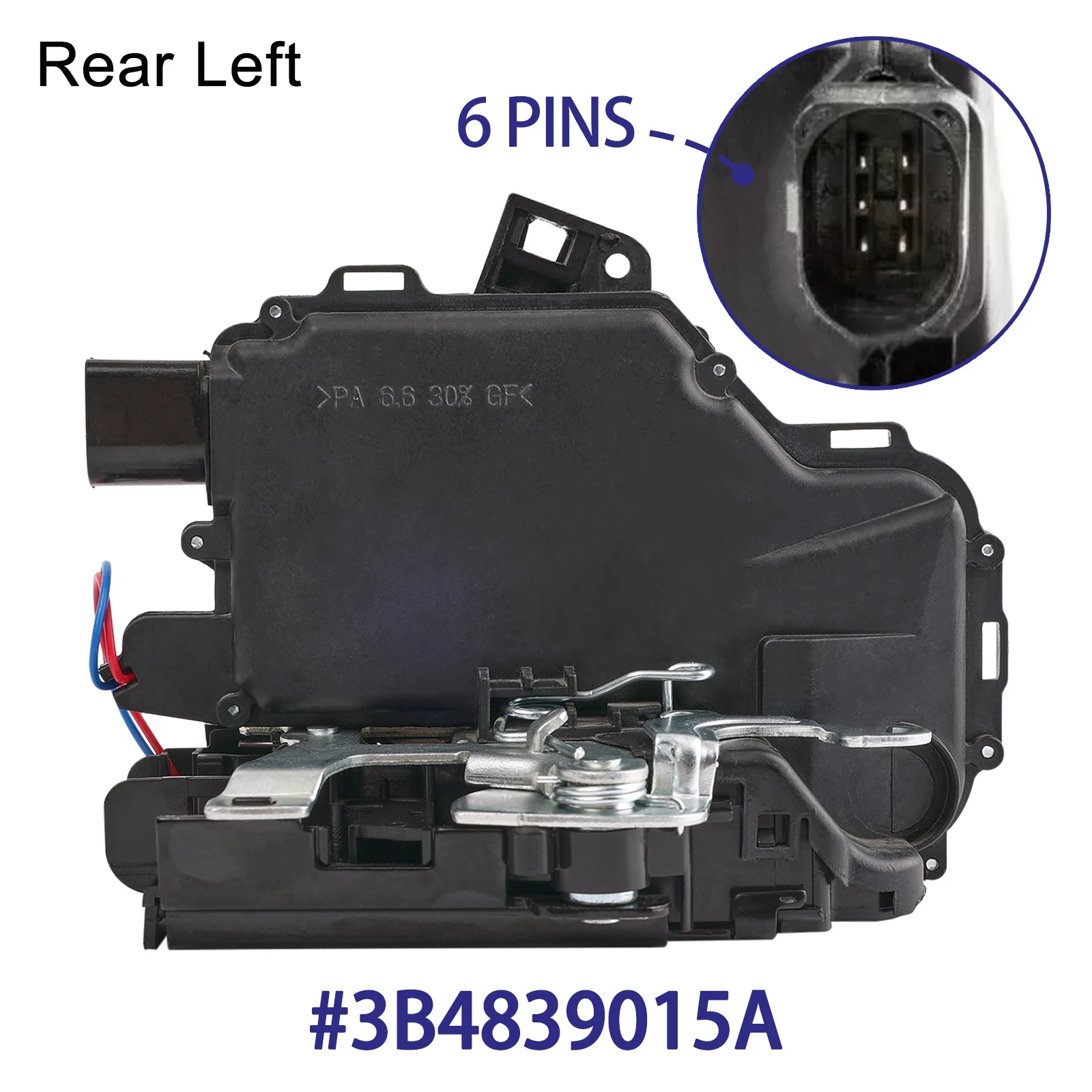 

Door Lock Actuator Rear Left 3B4839015A For VW Passat 3B2 3B3 3B5 3B6 Bora Jetta Golf IV Polo 9N Skoda Fabia Octavia Seat Arosa